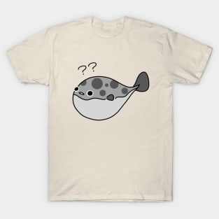 Confused Pufferfish Blowfish T-Shirt